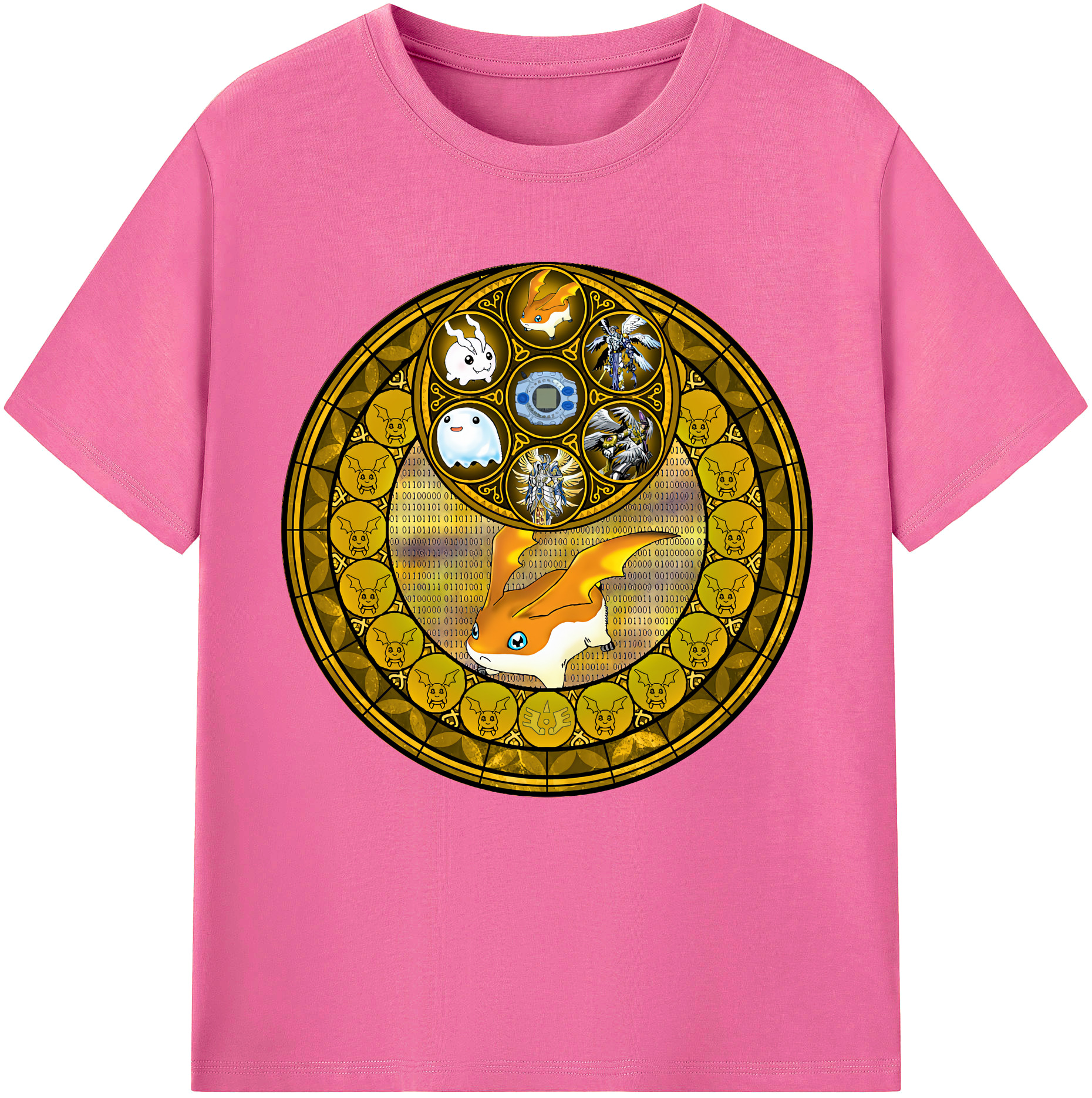 （画像用） Digimon デジタルモンスター/デジモン レディースカジュアルプリントTシャツ（綿100％）